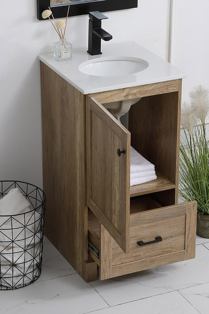 Elegant Bathroom Vanity - Natural Oak (VF2818NT)