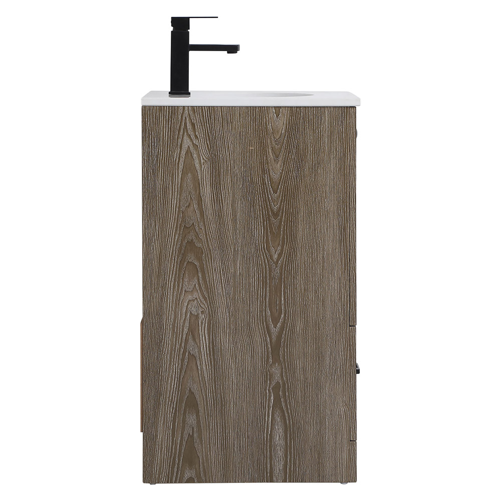 Elegant Bathroom Vanity - Weathered oak (VF2818WO)