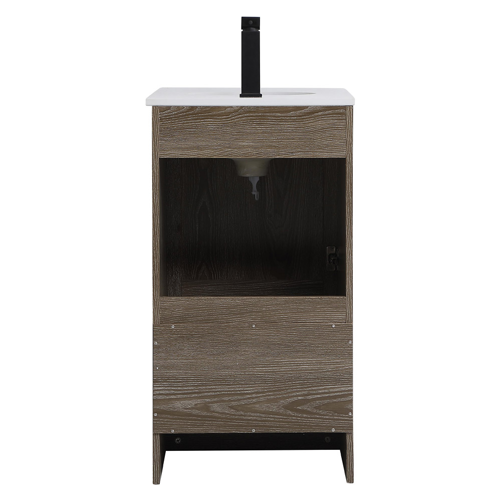 Elegant Bathroom Vanity - Weathered oak (VF2818WO)