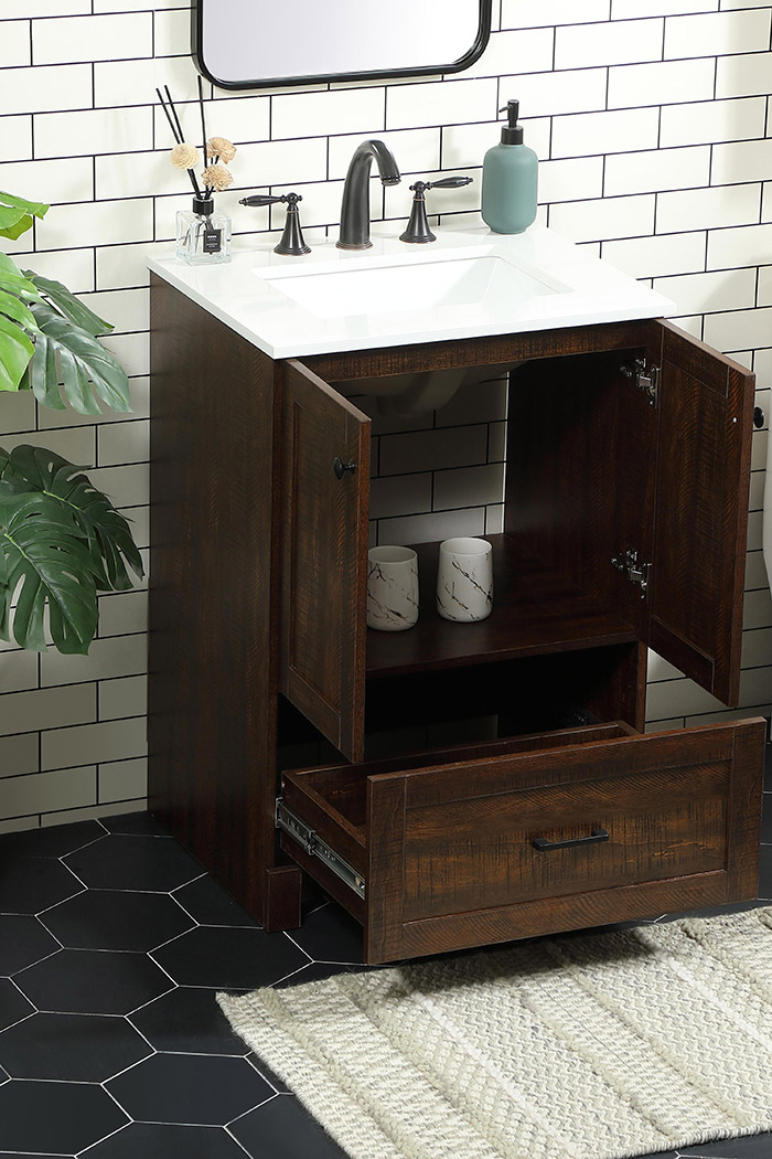 Elegant Bathroom Vanity - Espresso (VF2824EX)