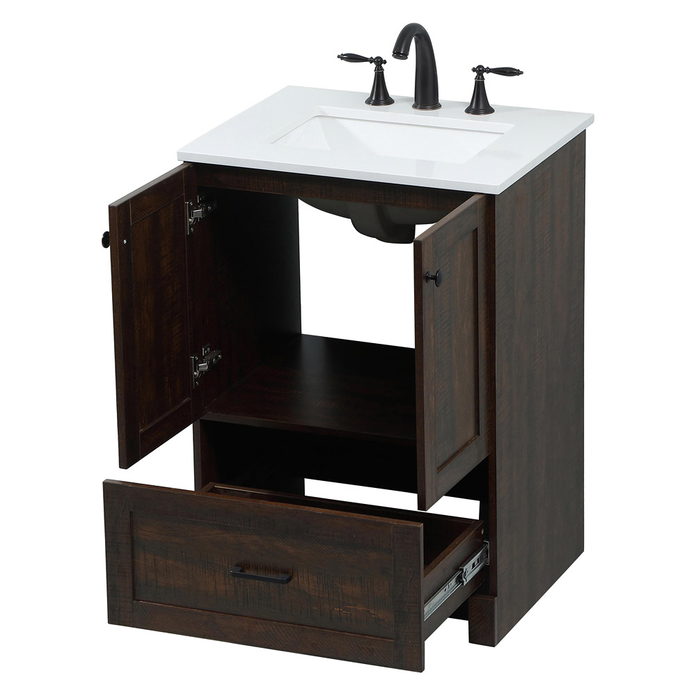 Elegant Bathroom Vanity - Espresso (VF2824EX)