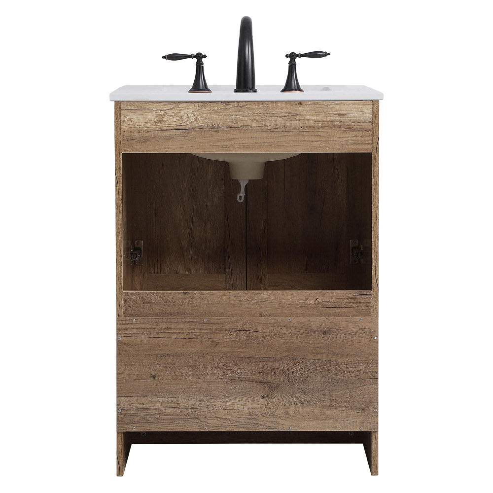 Elegant Bathroom Vanity - Natural Oak (VF2824NT)