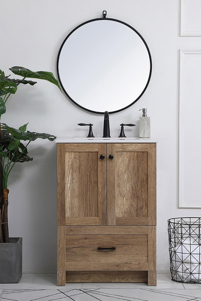 Elegant Bathroom Vanity - Natural Oak (VF2824NT)