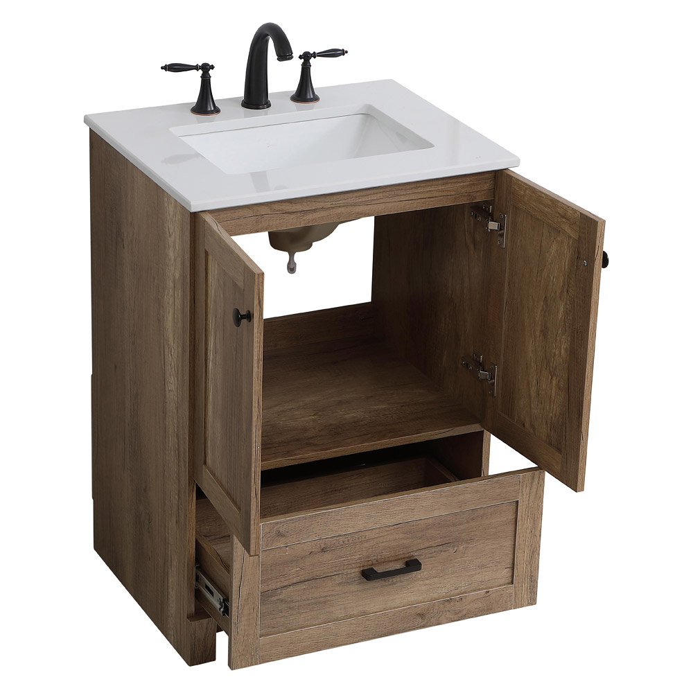 Elegant Bathroom Vanity - Natural Oak (VF2824NT)