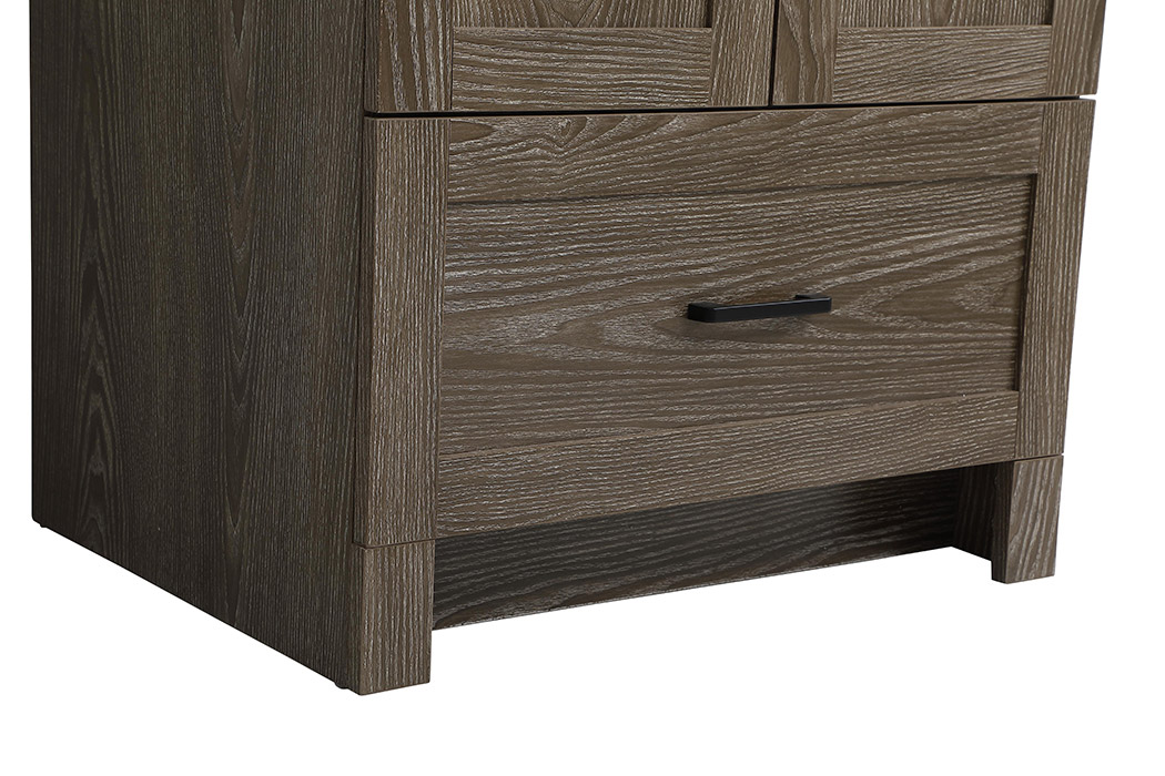 Elegant Bathroom Vanity - Weathered oak (VF2824WO)