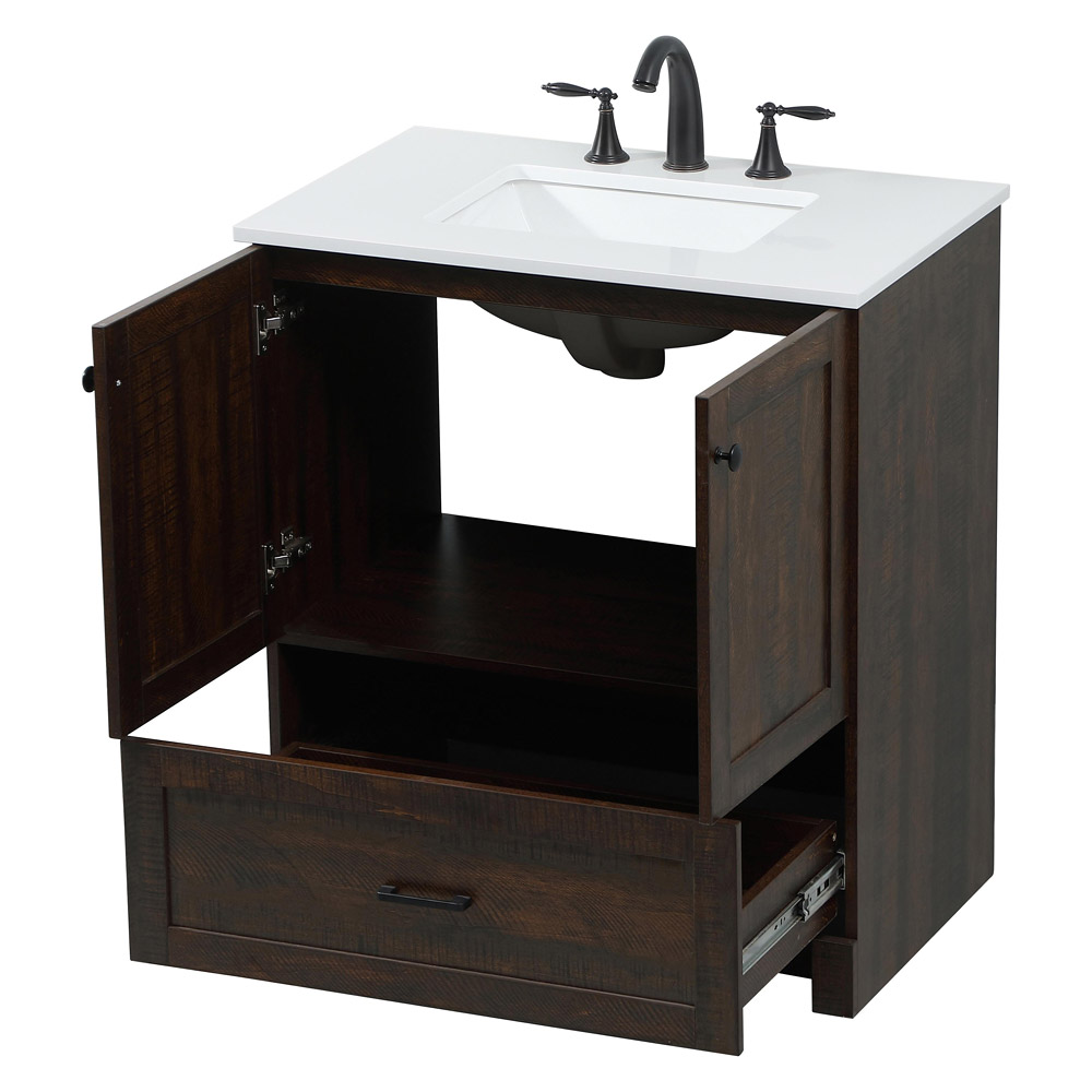 Elegant Bathroom Vanity - Espresso (VF2830EX)