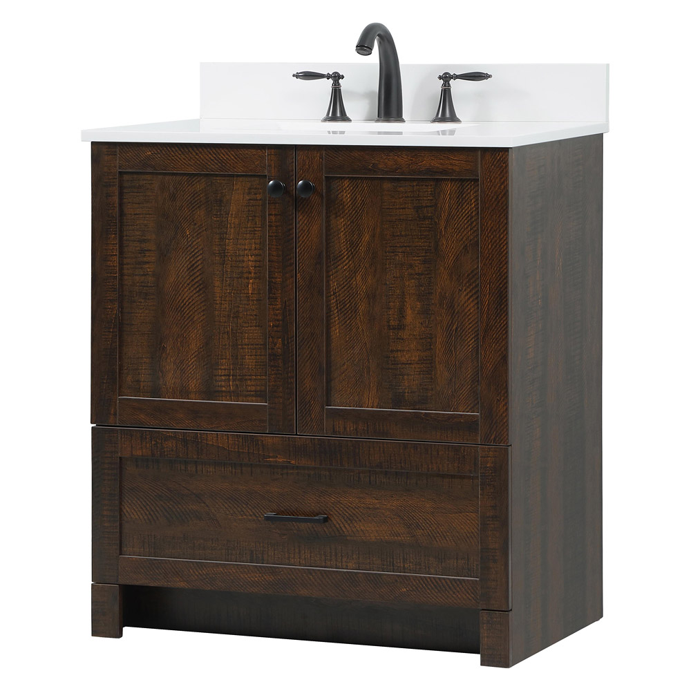 Elegant Bathroom Vanity - Espresso (VF2830EX-BS)