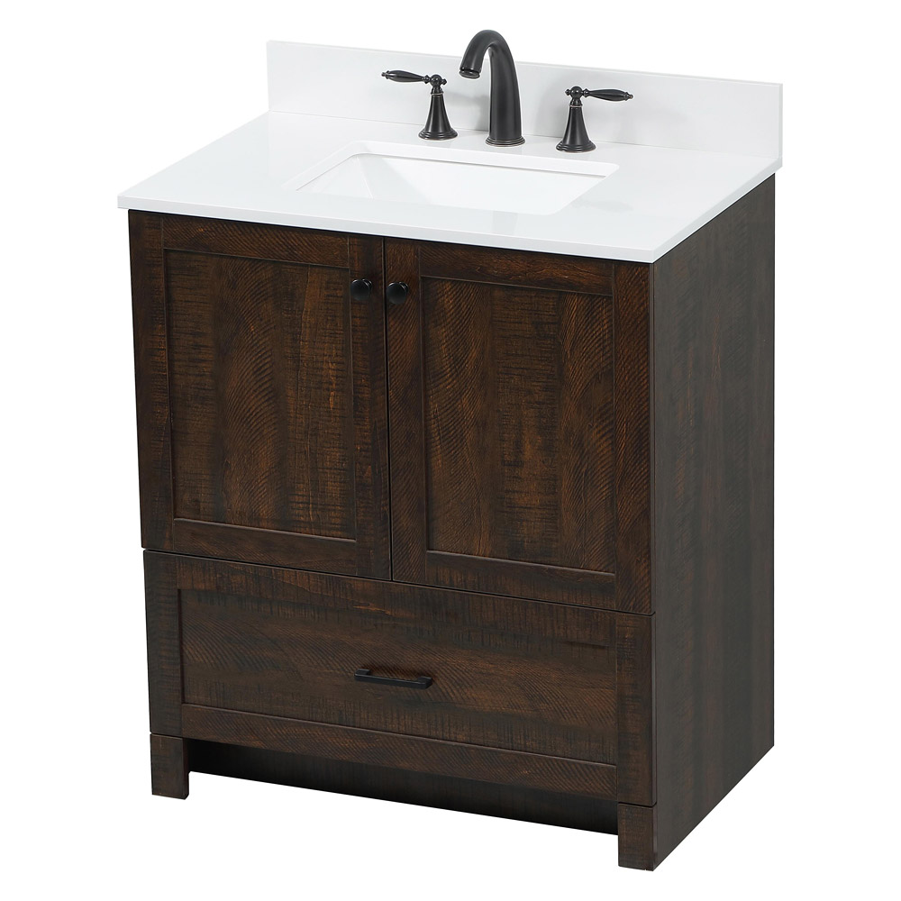 Elegant Bathroom Vanity - Espresso (VF2830EX-BS)