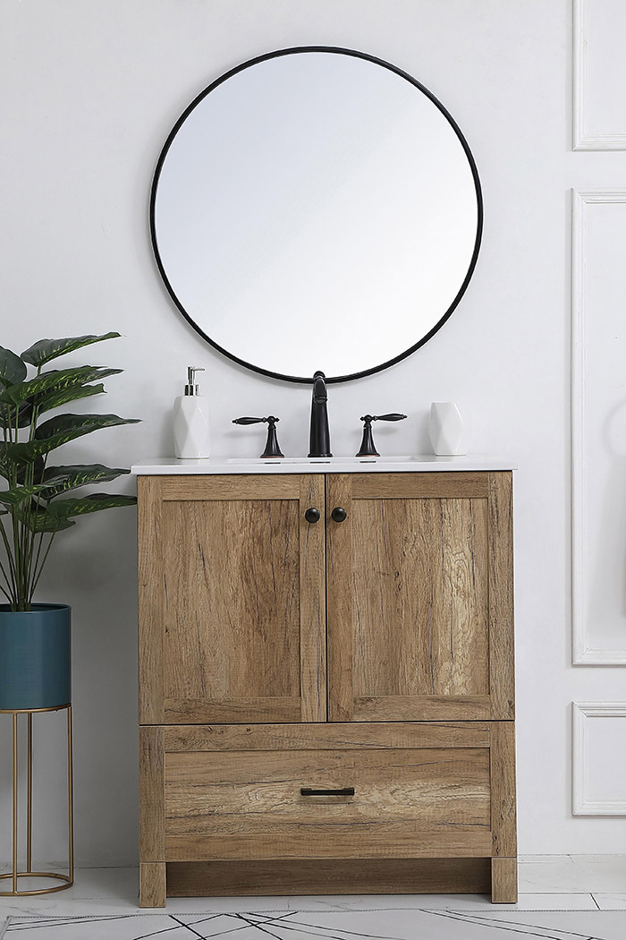 Elegant Bathroom Vanity - Natural Oak (VF2830NT)