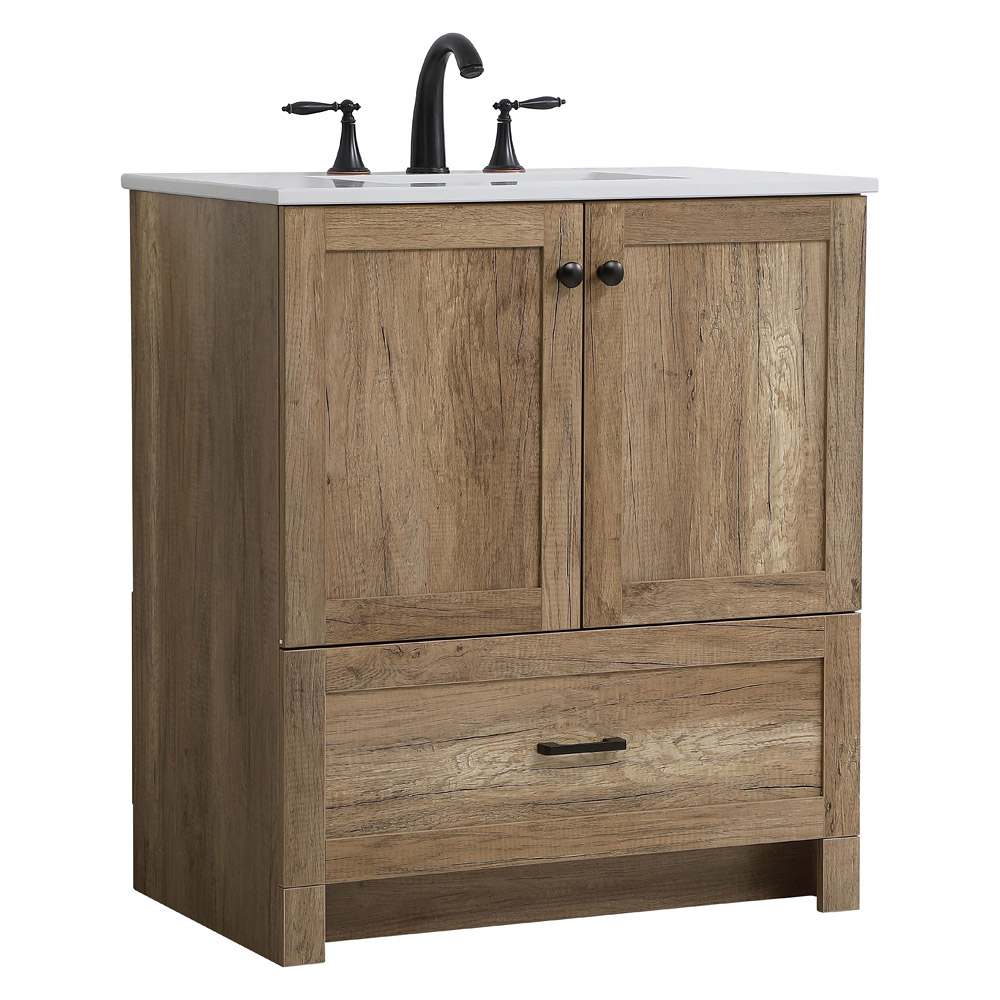 Elegant Bathroom Vanity - Natural Oak (VF2830NT)