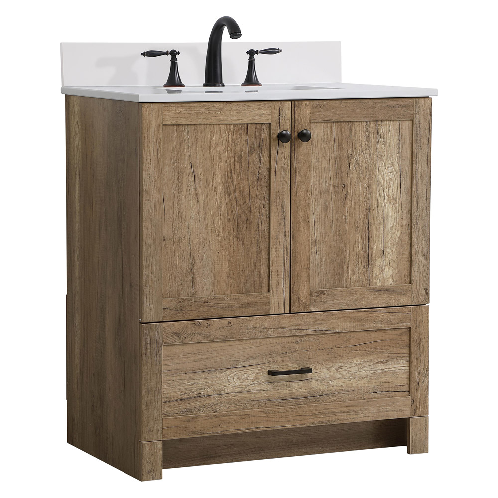 Elegant Bathroom Vanity - Natural Oak (VF2830NT-BS)