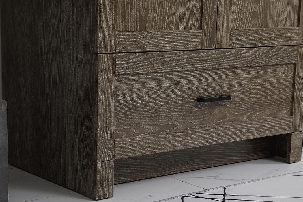 Elegant Bathroom Vanity - Weathered oak (VF2830WO-BS)