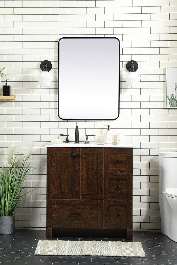 Elegant Bathroom Vanity - Espresso (VF2832EX)