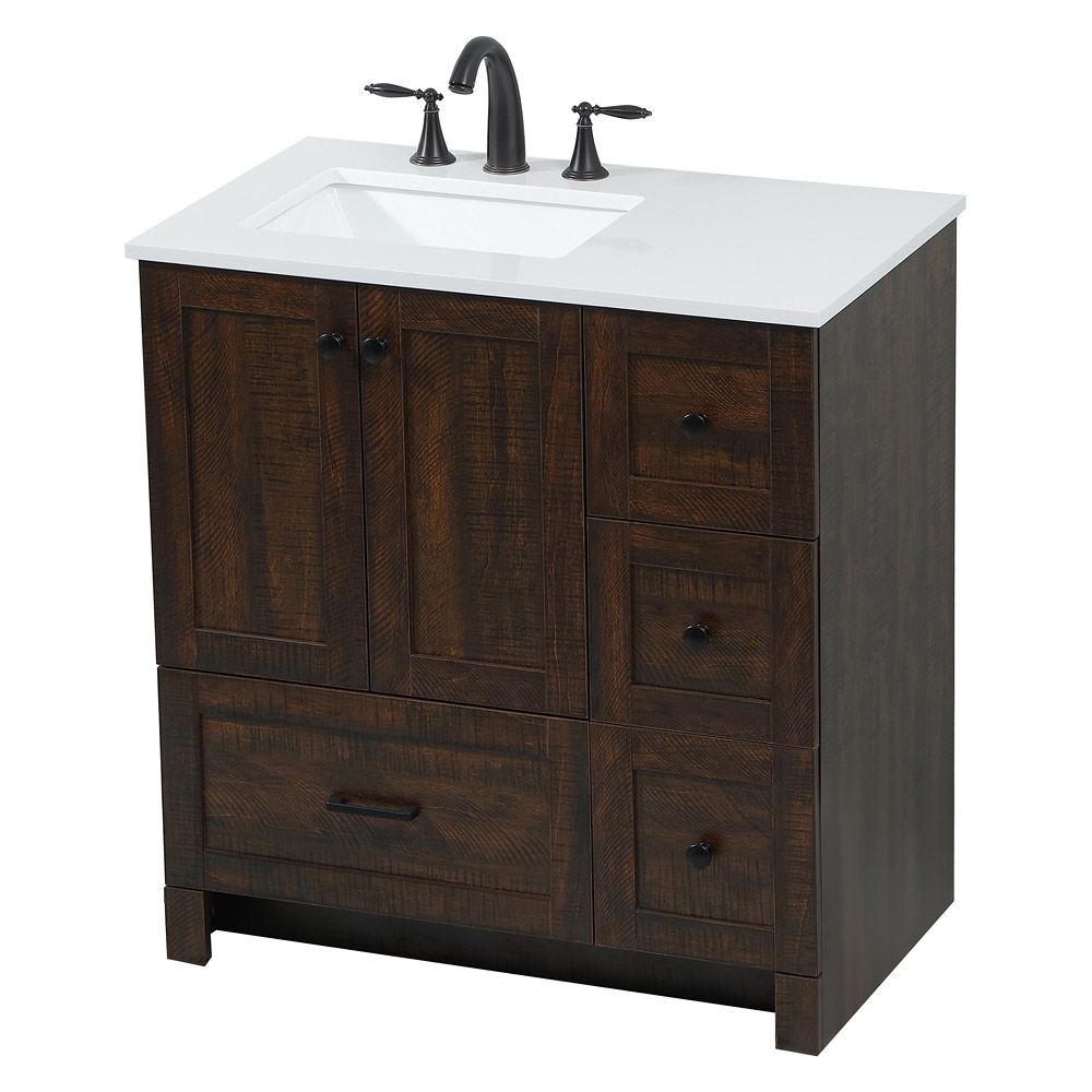 Elegant Bathroom Vanity - Espresso (VF2832EX)