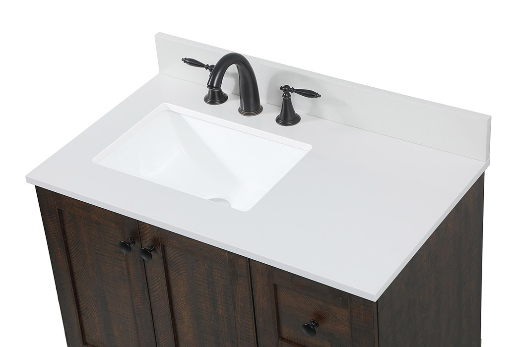 Elegant Bathroom Vanity - Espresso (VF2832EX-BS)