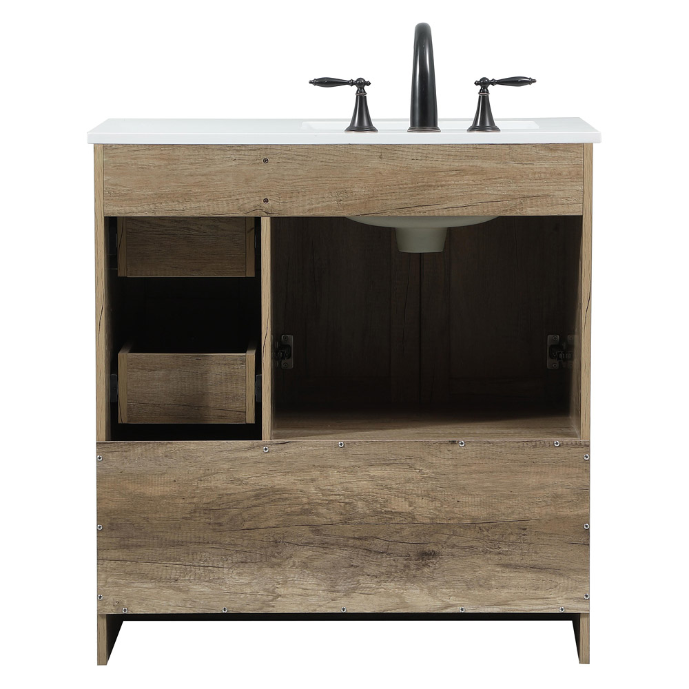 Elegant Bathroom Vanity - Natural Oak (VF2832NT)