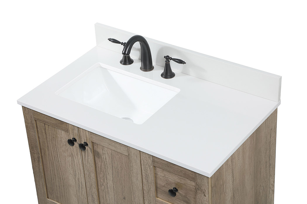 Elegant Bathroom Vanity - Natural Oak (VF2832NT-BS)