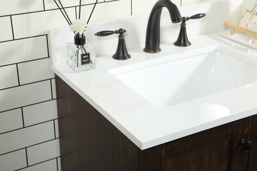 Elegant Bathroom Vanity - Espresso (VF2836EX-BS)