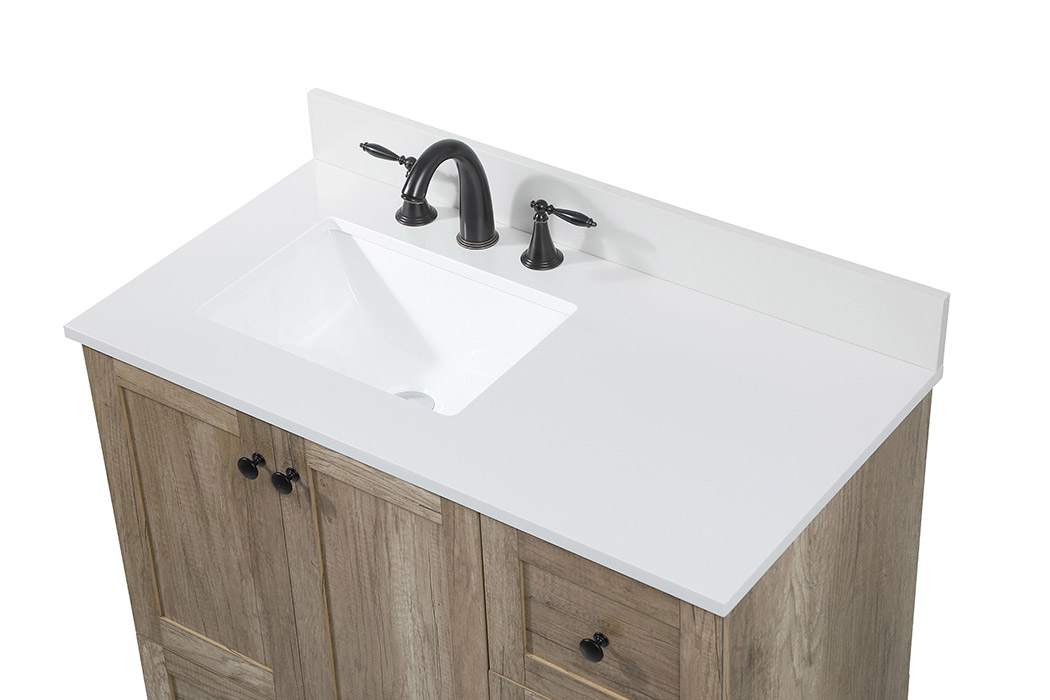 Elegant Bathroom Vanity - Natural Oak (VF2836NT-BS)