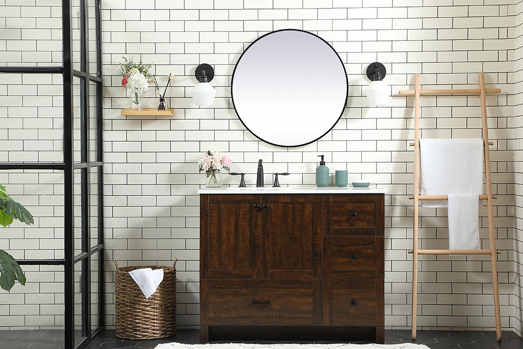 Elegant Bathroom Vanity - Espresso (VF2842EX)