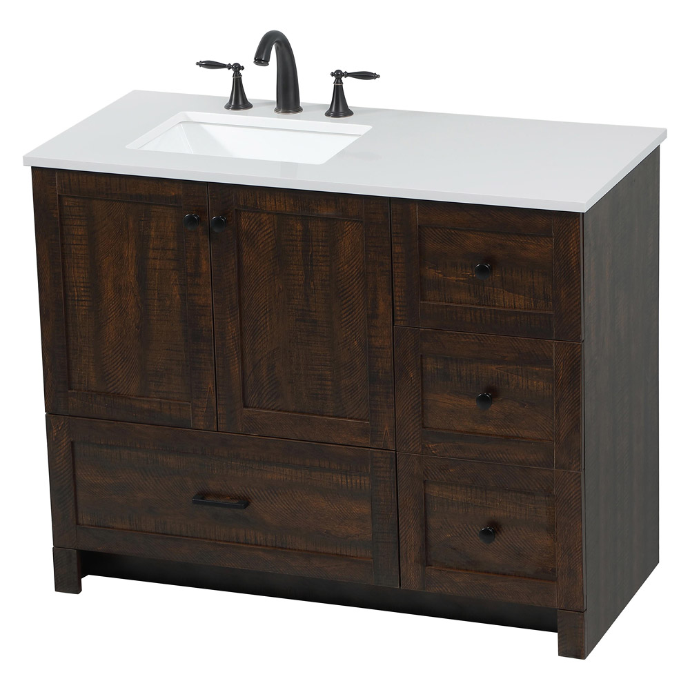 Elegant Bathroom Vanity - Espresso (VF2842EX)