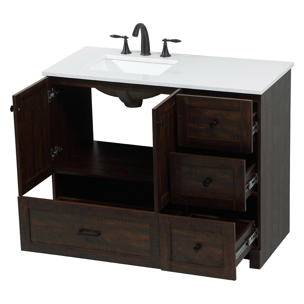 Elegant Bathroom Vanity - Espresso (VF2842EX)