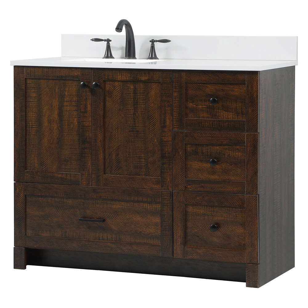 Elegant Bathroom Vanity - Espresso (VF2842EX-BS)