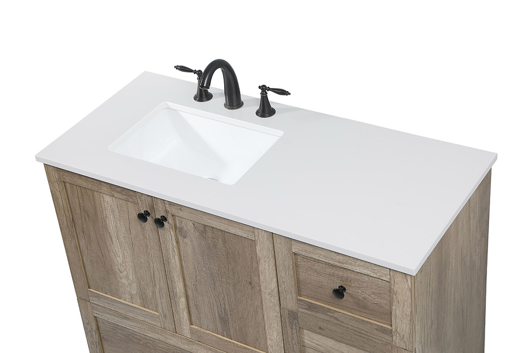 Elegant Bathroom Vanity - Natural Oak (VF2842NT)