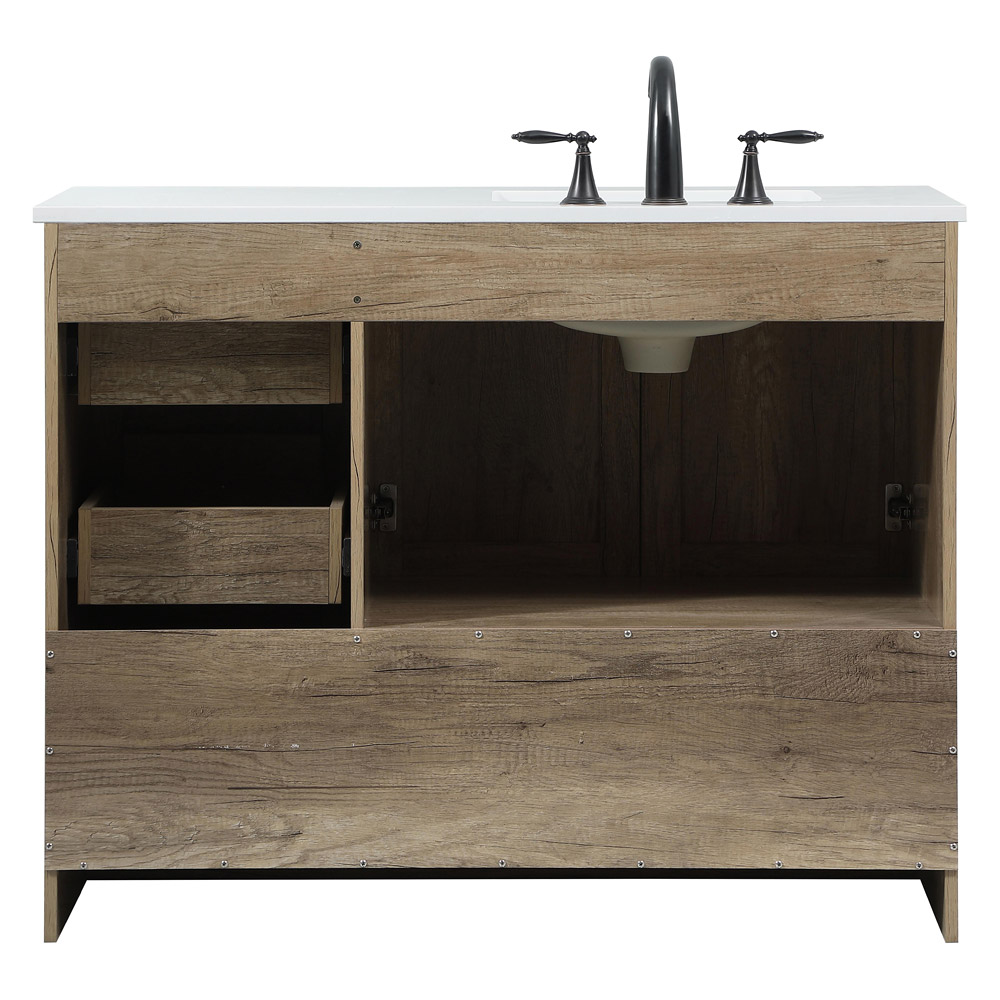 Elegant Bathroom Vanity - Natural Oak (VF2842NT)