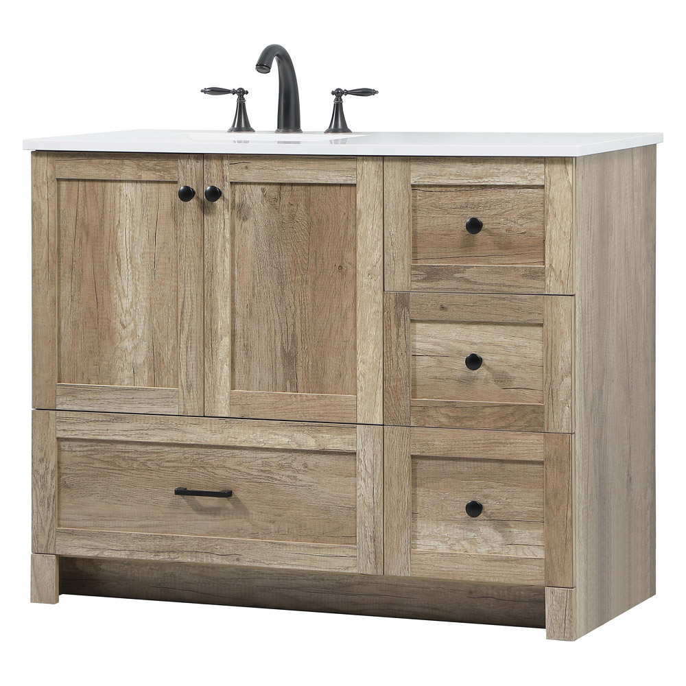 Elegant Bathroom Vanity - Natural Oak (VF2842NT)