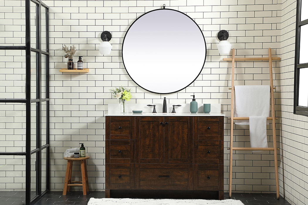 Elegant Bathroom Vanity - Espresso (VF2848EX-BS)