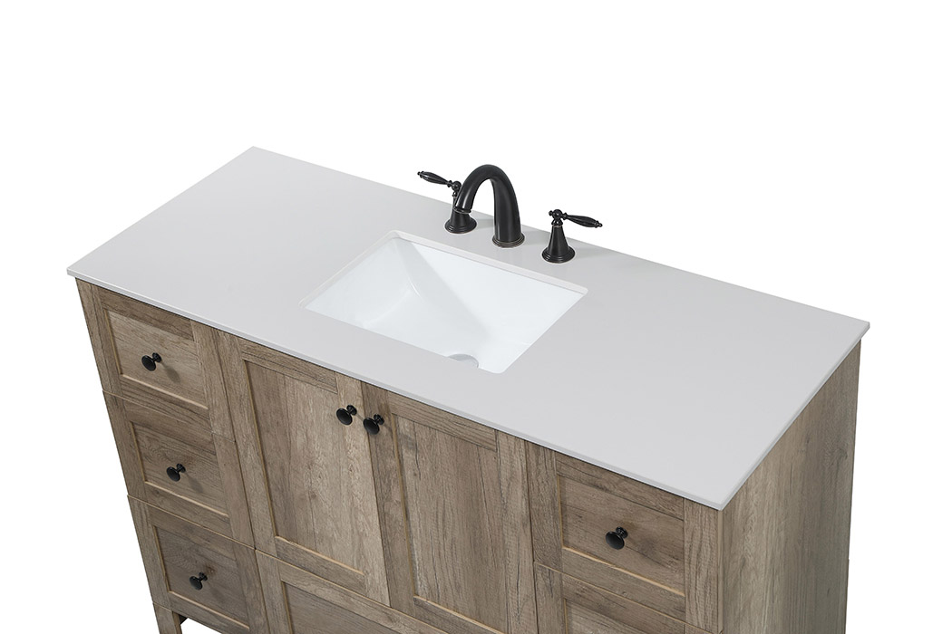 Elegant Bathroom Vanity - Natural Oak (VF2848NT)