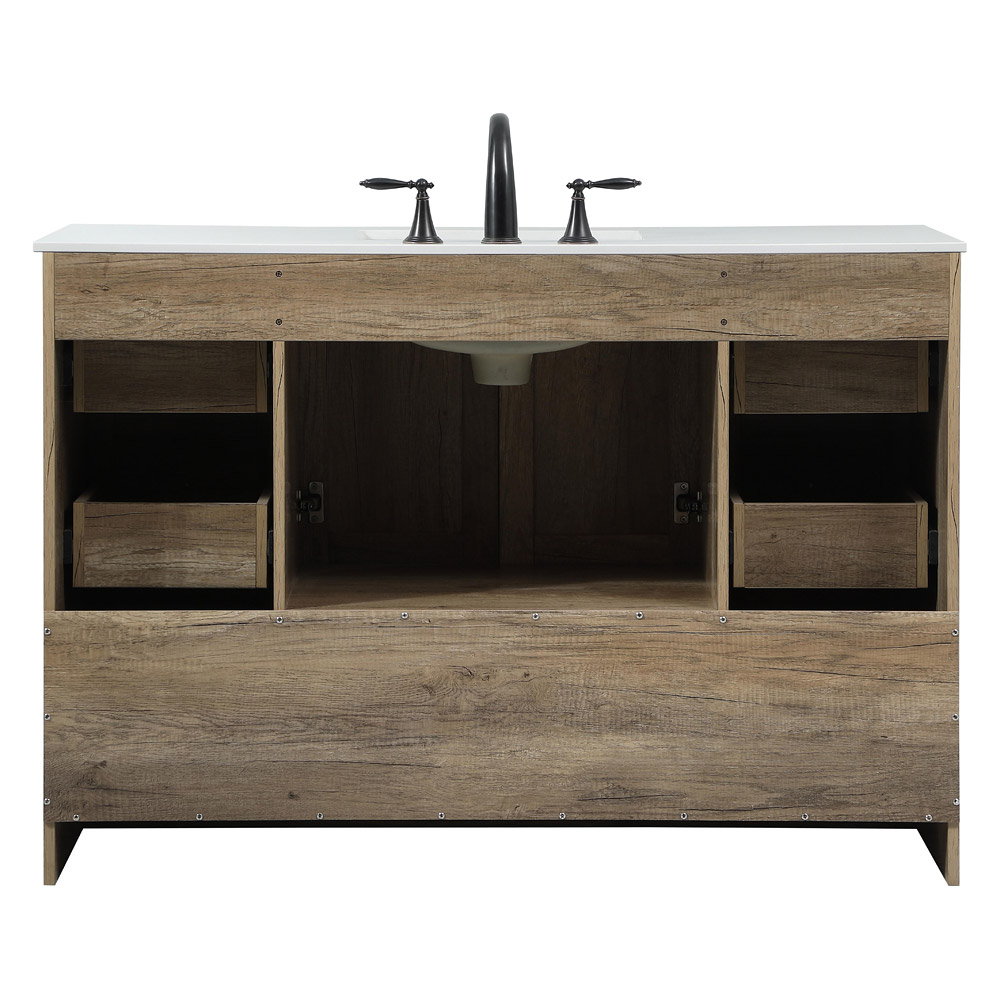 Elegant Bathroom Vanity - Natural Oak (VF2848NT)