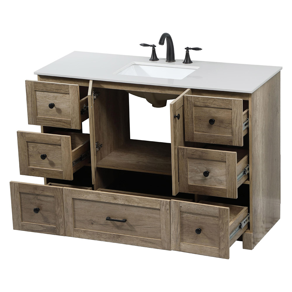 Elegant Bathroom Vanity - Natural Oak (VF2848NT)