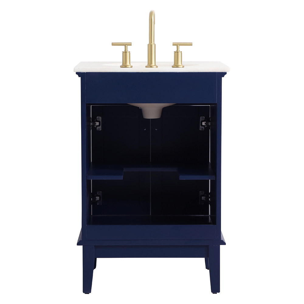 Elegant Bathroom Vanity - Blue (VF30124BL)