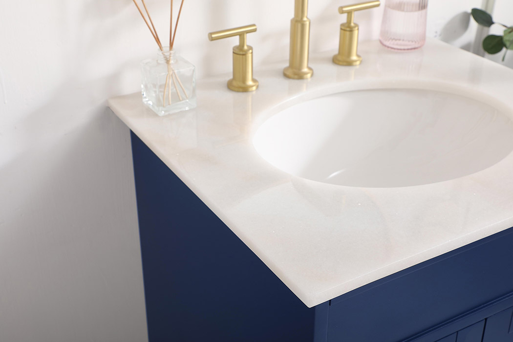 Elegant Bathroom Vanity - Blue (VF30124BL)