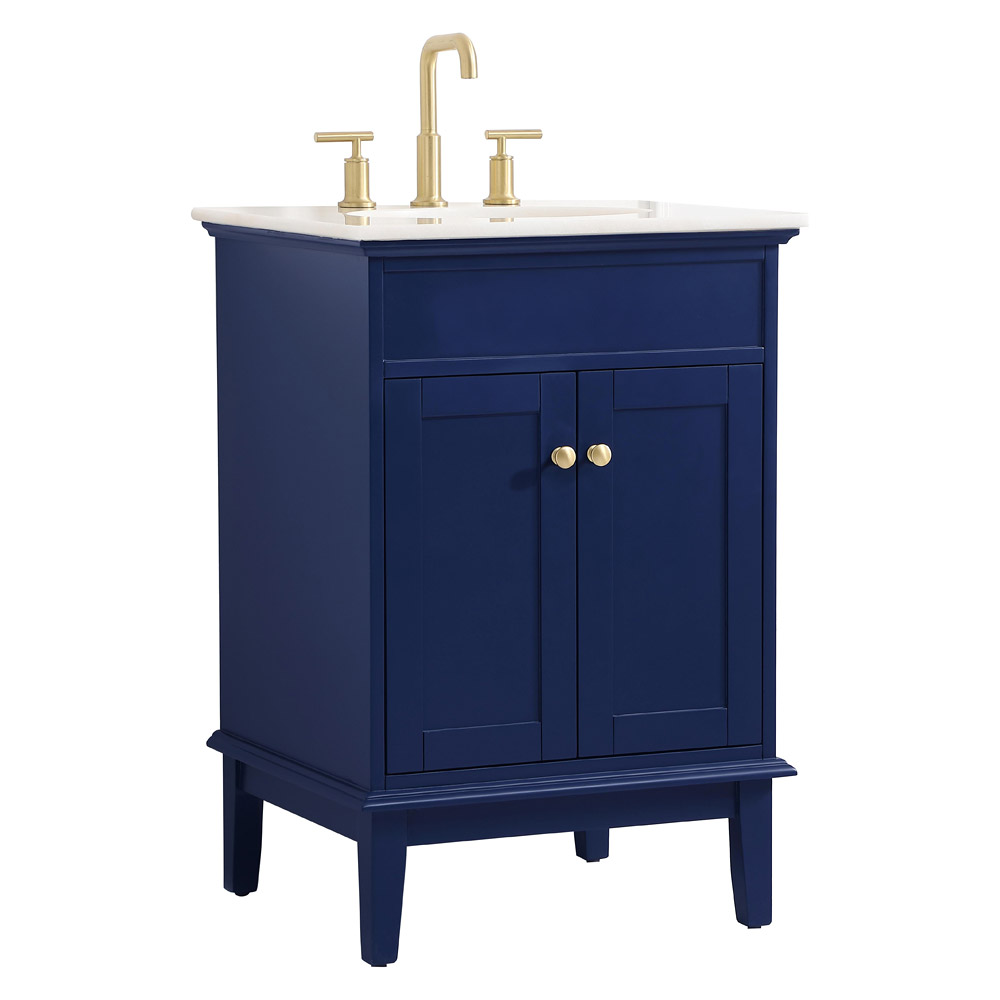 Elegant Bathroom Vanity - Blue (VF30124BL)