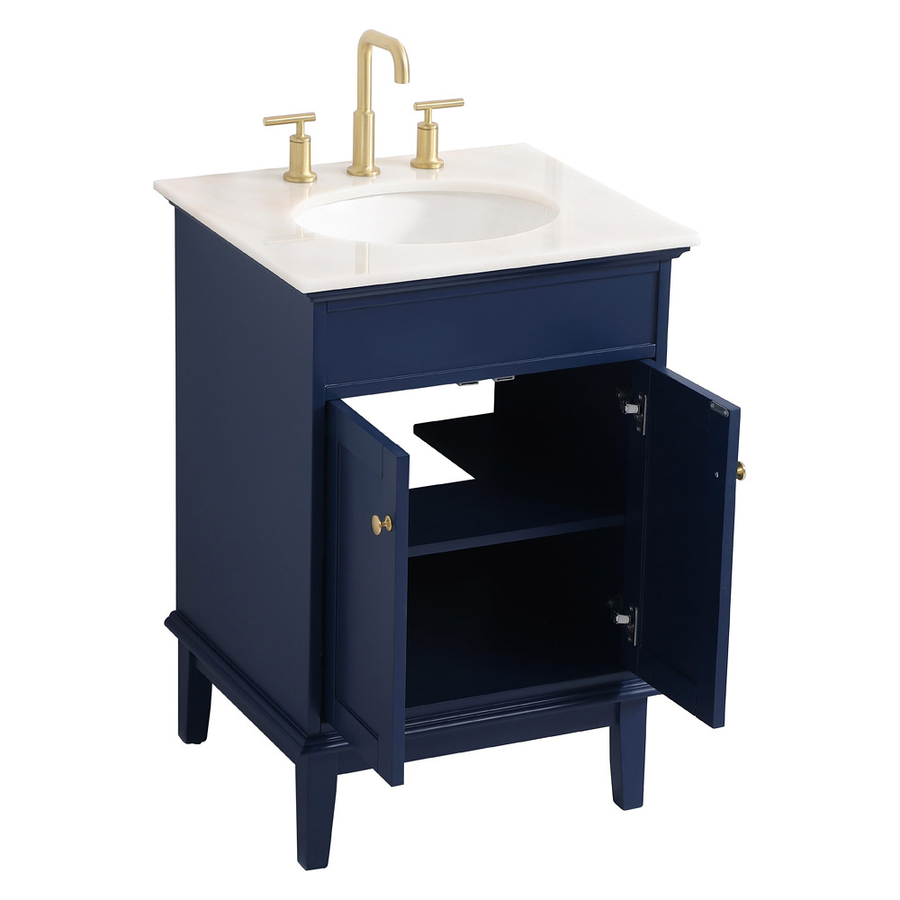 Elegant Bathroom Vanity - Blue (VF30124BL)