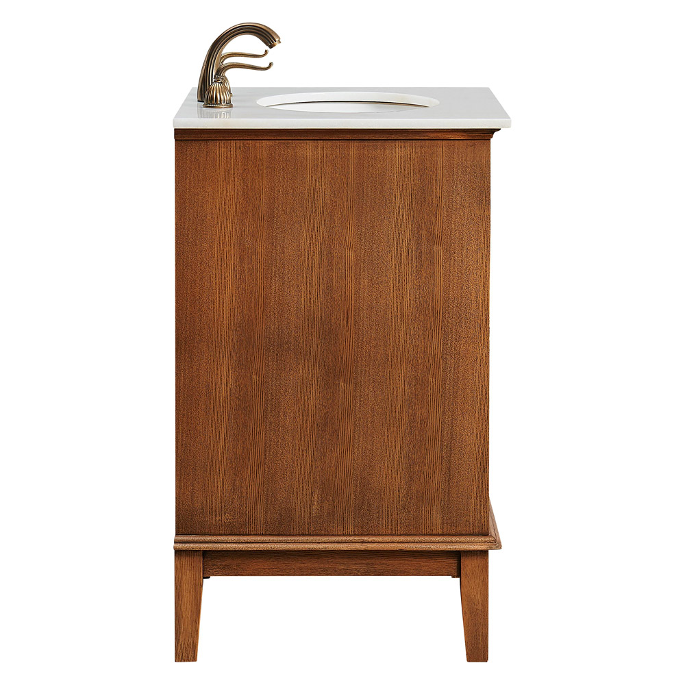 Elegant Bathroom Vanity - Chestnut Wood (VF30124CW)