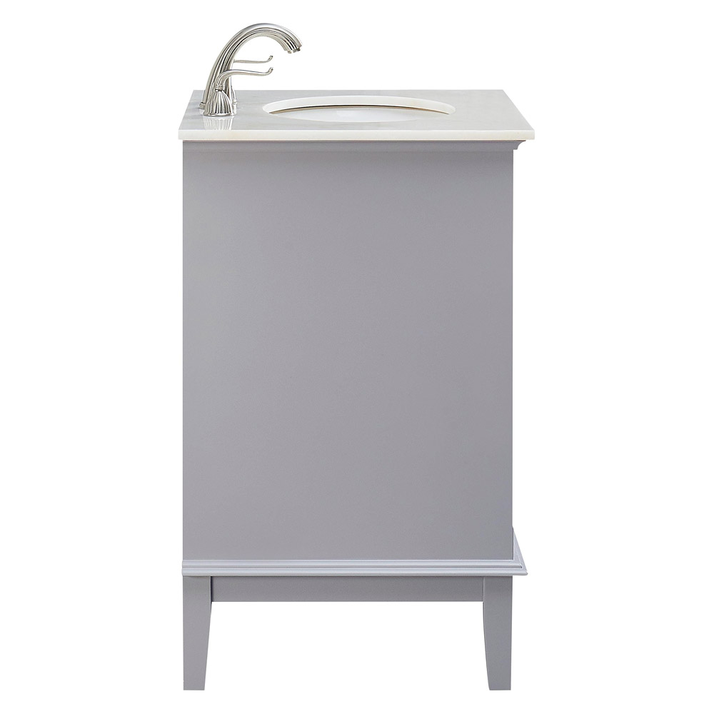 Elegant Bathroom Vanity - Gray (VF30124GR)