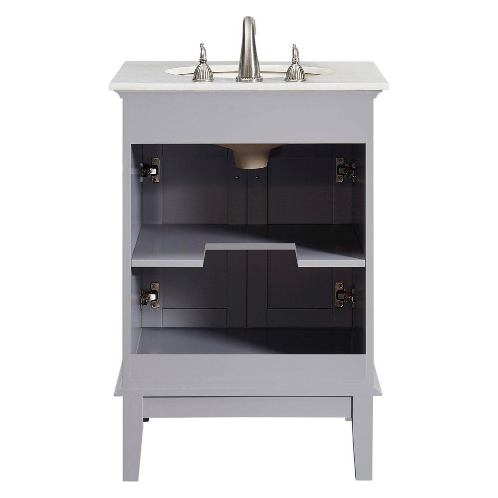 Elegant Bathroom Vanity - Gray (VF30124GR)