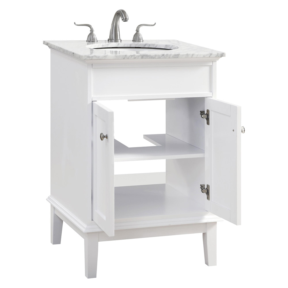 Elegant Bathroom Vanity - White (VF30124WH)