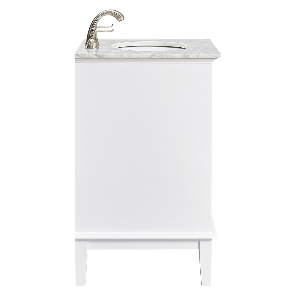 Elegant Bathroom Vanity - White (VF30124WH)