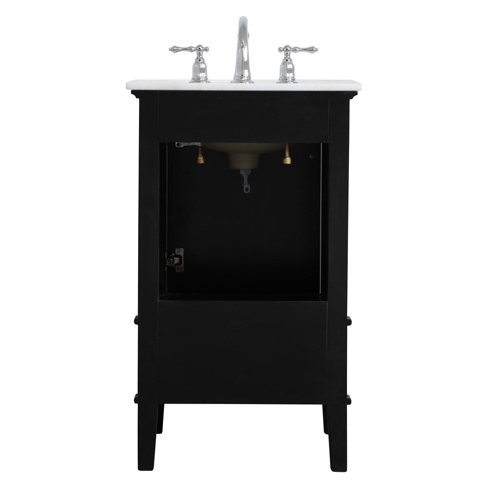 Elegant Bathroom Vanity - Black, L 21" (VF30221BK)