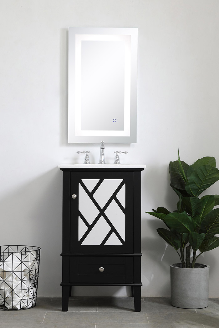 Elegant Bathroom Vanity - Black, L 21" (VF30221BK)