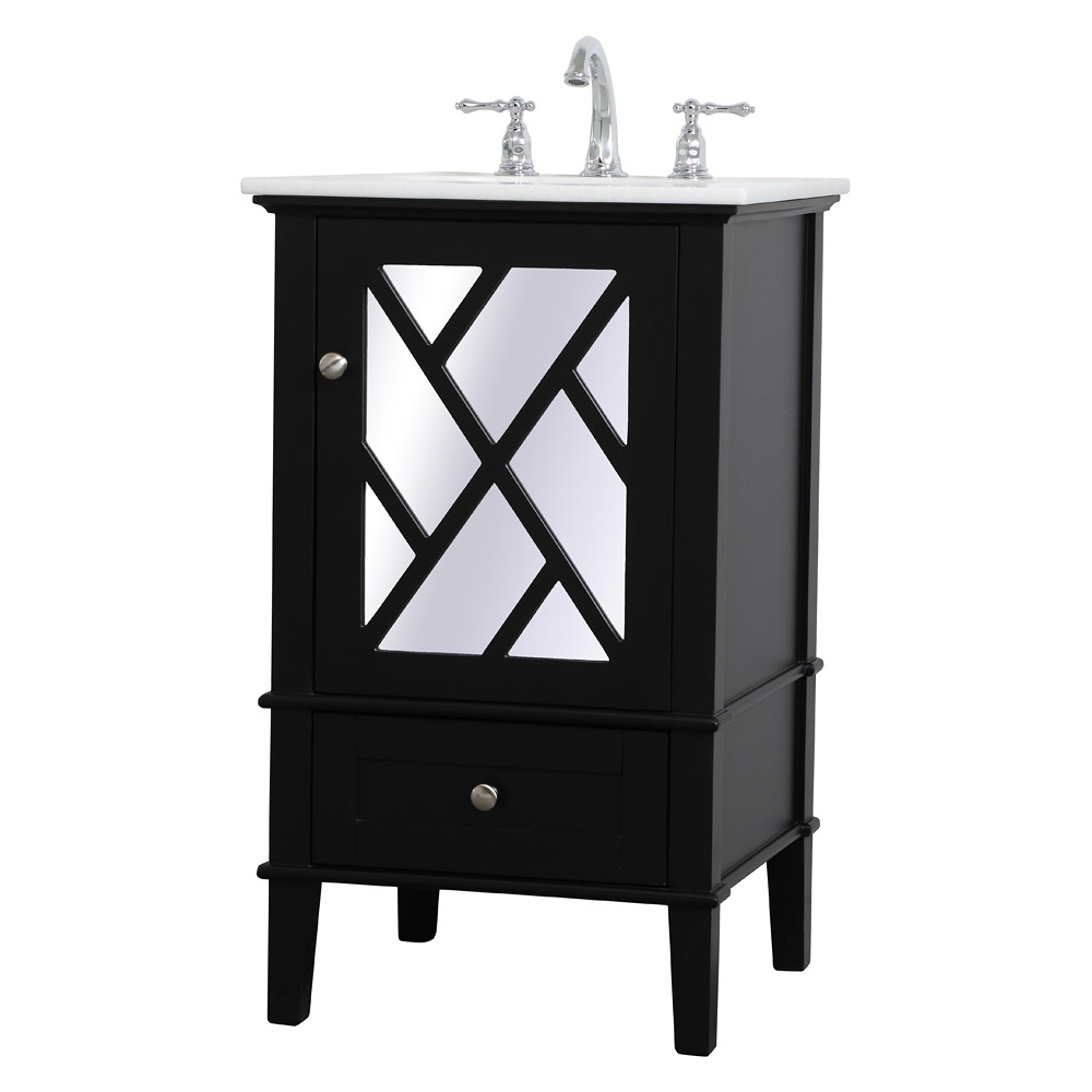 Elegant Bathroom Vanity - Black, L 21" (VF30221BK)