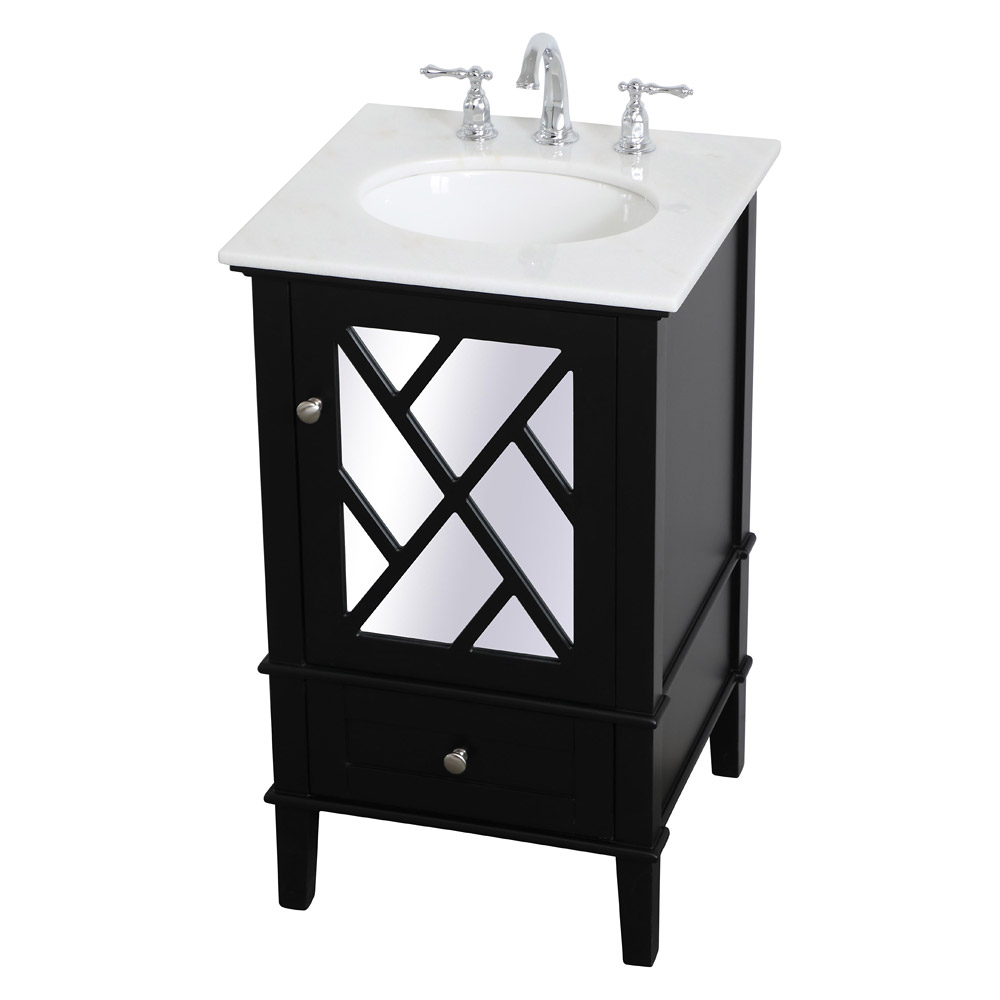 Elegant Bathroom Vanity - Black, L 21" (VF30221BK)