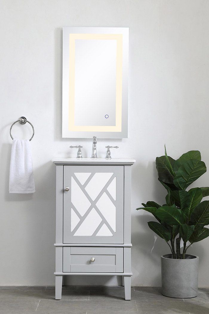 Elegant Bathroom Vanity - Gray, L 21" (VF30221GR)