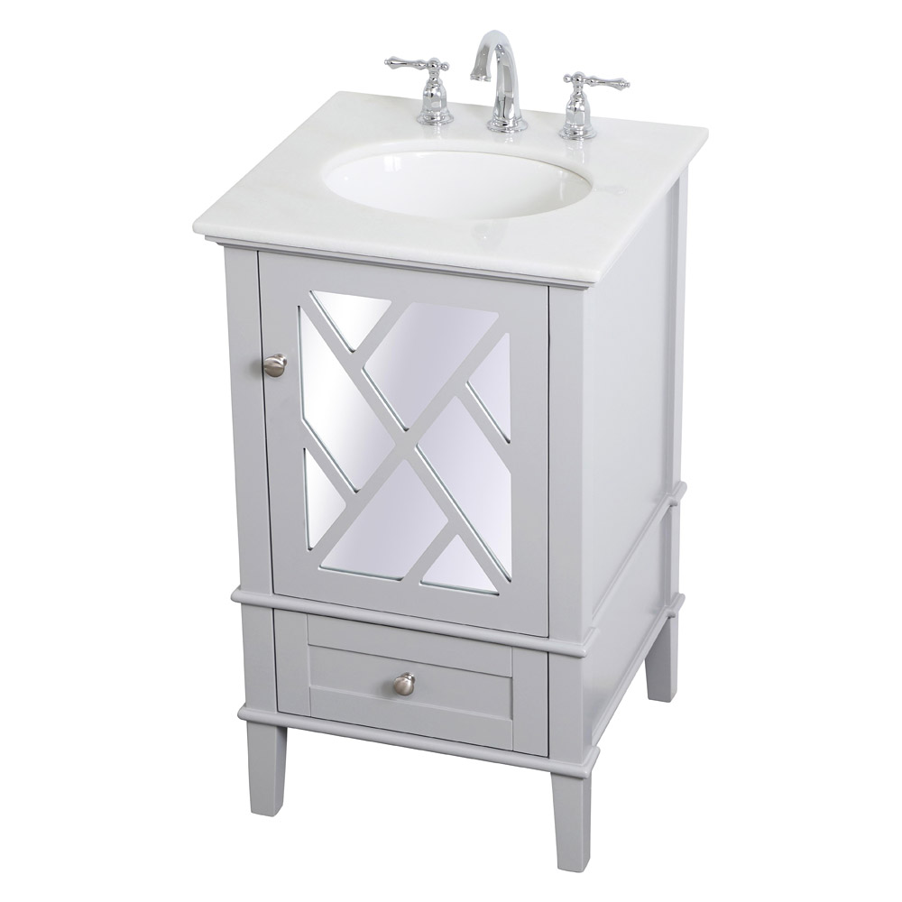 Elegant Bathroom Vanity - Gray, L 21" (VF30221GR)