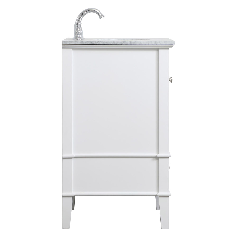 Elegant Bathroom Vanity - White, L 21" (VF30221WH)